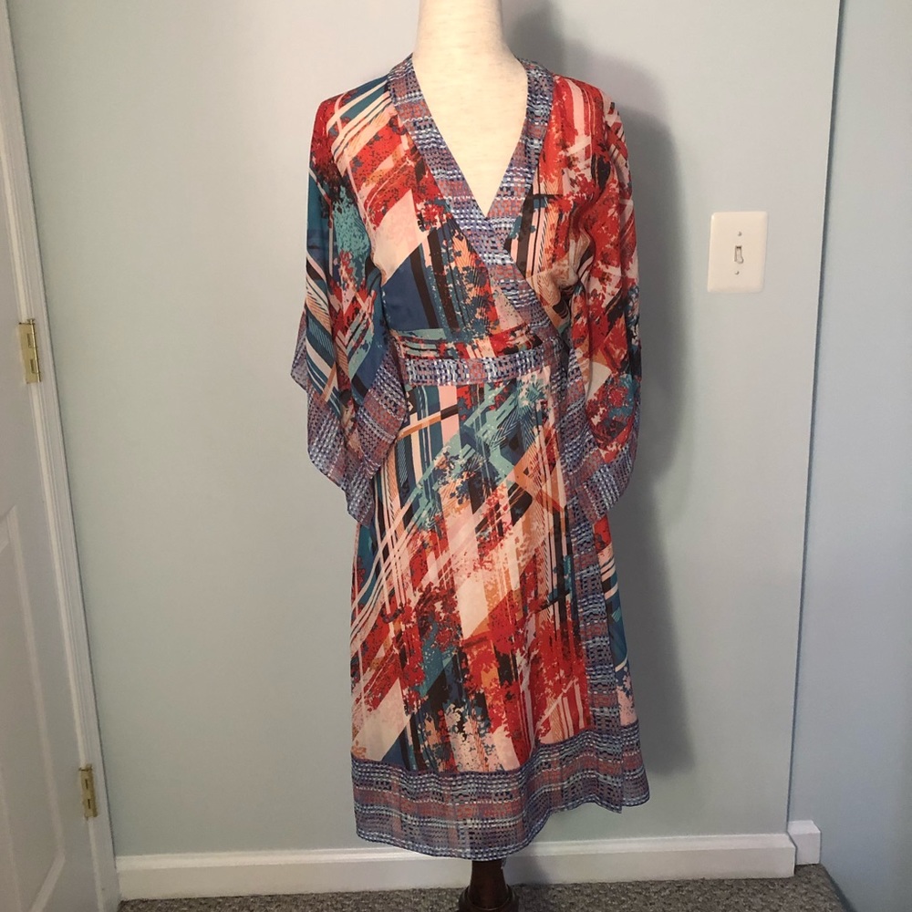 BCBGMAXAZRIA Krystie Silk Wrap Dress NWT XXS